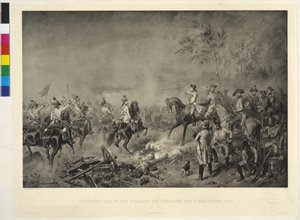 Aartshertog Karl in de Slag bij Würzburg door Wilhelm Camphausen