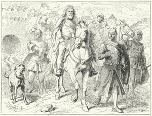 Hendrik de Leeuw, hertog van Saksen, voor Bardowiek door Wilhelm Camphausen