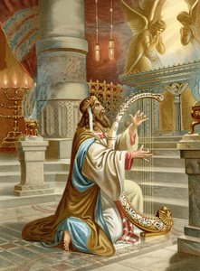 David de Psalmist door Wilhelm Ebbinghaus