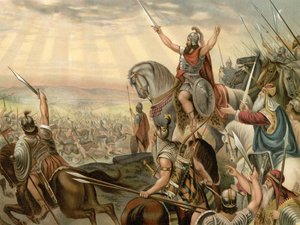 Wonderbaarlijke overwinning op de Amorieten door Wilhelm Ebbinghaus