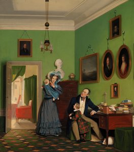 De familie Waagepetersen door Wilhelm Ferdinand Bendz