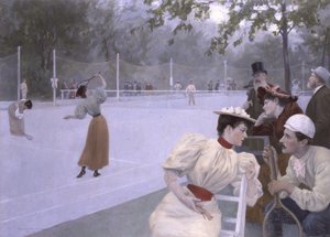 Städtischer Lawn-Tennis-Platz door Wilhelm Gause