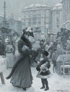 De Kerstmarkt Am Hof, 1901