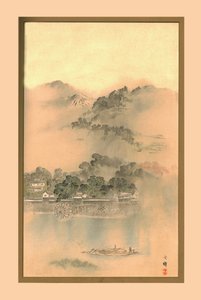 Een Lenteochtend aan de Rivier Yodo, c1870, 1886 door Wilhelm Greve