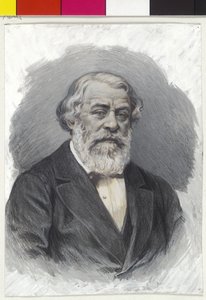 Eudoxius Baron von Hormuzaki (Eudoxiu Hurmuzaki) door Wilhelm Hecht