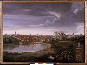 Uitzicht op Altenburg door Wilhelm I Richter