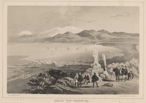 Hakodadi vanaf Telegraph Hill door Wilhelm Joseph Heine