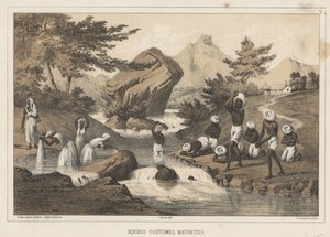 Hindoe kostuums, Mauritius, 1855