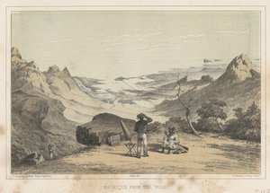 Mauritius vanaf de Pouce, 1855
