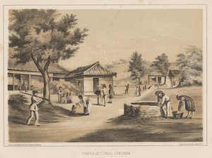 Tempel in Tumai, Lew Chew, 1855