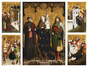 Altaarstuk van Sint Barbara door Wilhelm Kalteysen