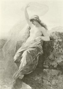 De Lorelei (gravure) door Wilhelm Kray
