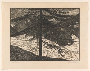 De Lariks door Wilhelm Laage (signed by artist)