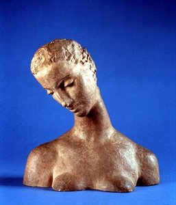 Hoofd van een Vrouw door Wilhelm Lehmbruck