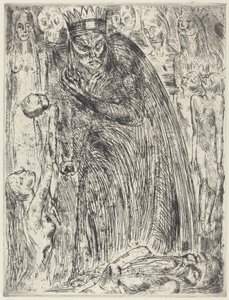 Macbeth V (De Visie van Lady Macbeth) door Wilhelm Lehmbruck