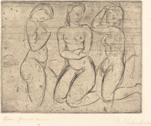 Drie Knielende Vrouwen door Wilhelm Lehmbruck