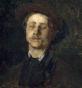 Hoofd van een blinde door Wilhelm Maria Hubertus Leibl