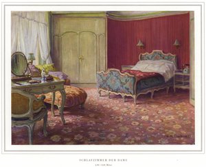 Zaken van tapijtproducenten Halbmond-Teppichfabrik Von Koch Und Te Kock (kleur litho) door Wilhelm Ludwig Heinrich Claudius