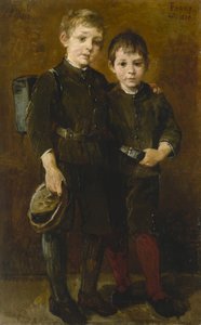 Portret van de zonen van de kunstenaar
