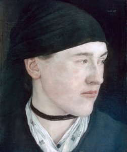 Hoofd van een jong meisje, 1879 door Wilhelm Maria Hubertus Leibl