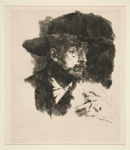 Een Roker door Wilhelm Maria Hubertus Leibl