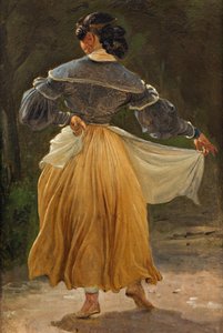 Dansende Romeinse Vrouw, voor 1838 door Wilhelm Marstrand
