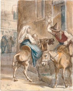 De koppige ezel door Wilhelm Marstrand