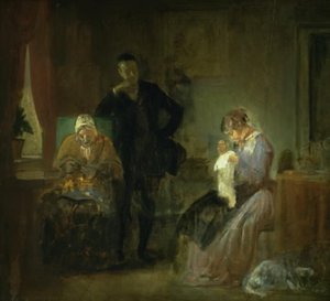 Het bezoek van de vrijer door Wilhelm Marstrand