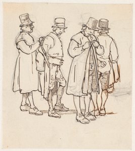 Groep van vier Zweedse boeren