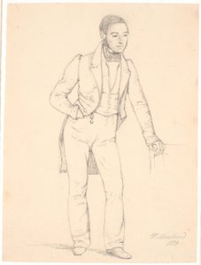 Concertmeester Johan Frederik Frølich door Wilhelm Marstrand