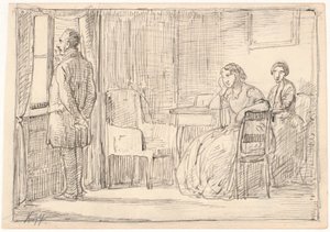 Slechte stemming door Wilhelm Marstrand