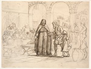 De gelijkenis van het grote avondmaal door Wilhelm Marstrand