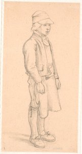 Zweedse jongen met pet door Wilhelm Marstrand
