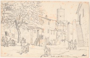 Het Plein in Nemi