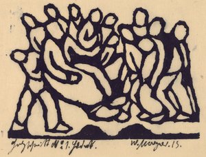 Christus voor de Hoge Raad door Wilhelm Morgner