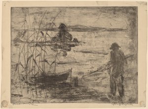 Vissen op de Havelrivier door Wilhelm Oesterle