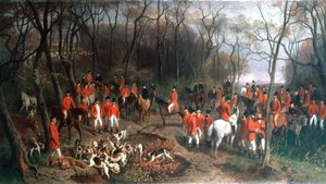 Elizabeth op de jacht, eind 19e eeuw door Wilhelm Richter