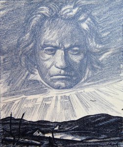 Een Hulde aan het Genie van Beethoven, illustratie uit 