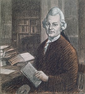 Portret van Gotthold Ephraim Lessing (1729-81), illustratie uit 