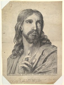 Borstbeeld van Christus zegenend, 17e eeuw door Wilhelm Traut