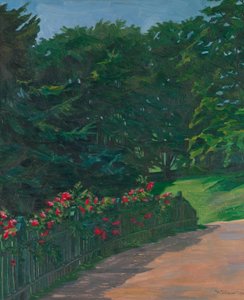 Landschap, 1910 door Wilhelm Trübner