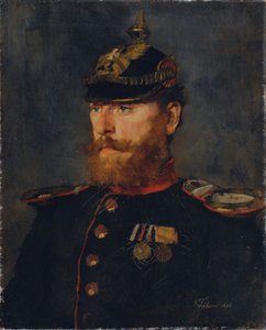 Landweer officier door Wilhelm Trübner