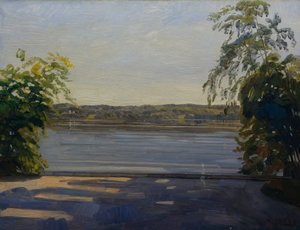 Starnberger See door Wilhelm Trübner