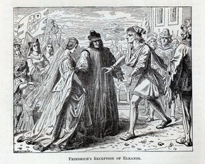 Friedrichs ontvangst van Eleanor, 1882 door Wilhelm Werthmann