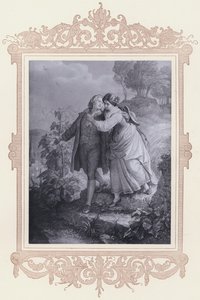 Hermann en Dorothea (litho) door Wilhelm von (after) Kaulbach