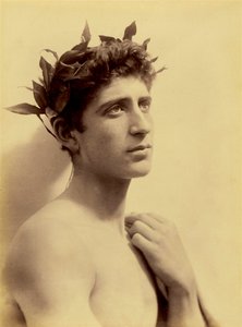 Studie van een jongen met een krans, Sicilië, ca. 1898