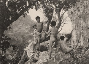 Studie van mannelijke naakten, ca. 1900