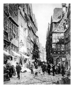 Het Ghetto in Frankfurt door Wilhelm von Hanno