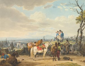 Oostenrijkse soldaten, laat 18e-19e eeuw door Wilhelm von Kobell