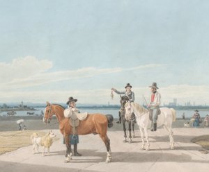 Ruiters nabij München, 1830